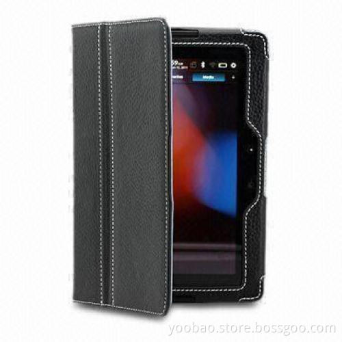Slim Leather Tablet PC Case, Suitable for BlackBerry Playbook, Available in Black